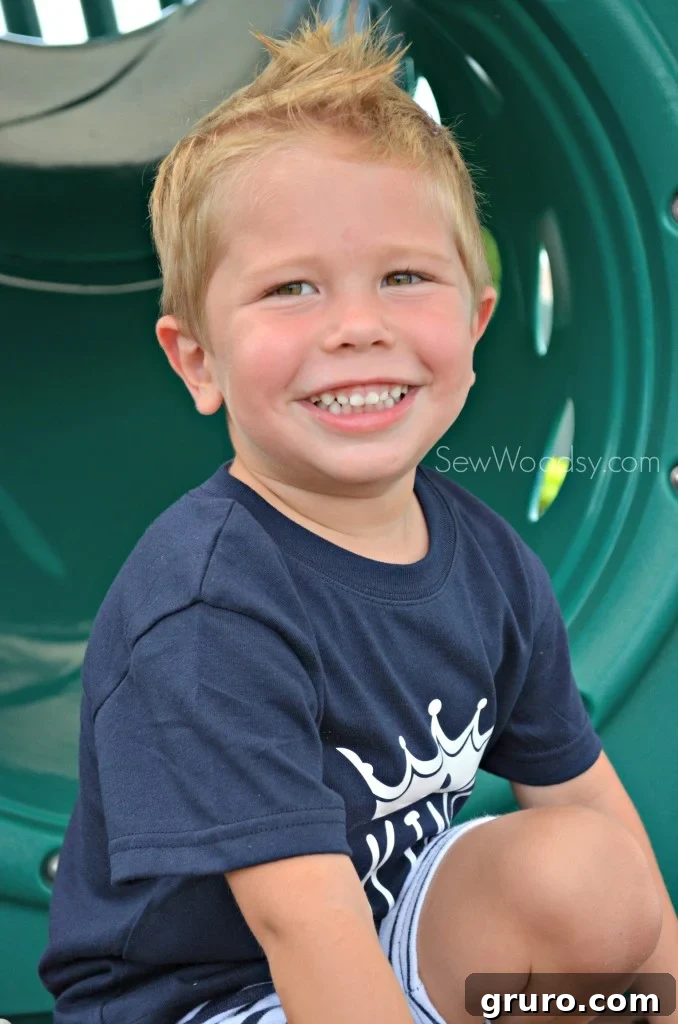 DIY King of the Playground Toddler Shirt worn outside
