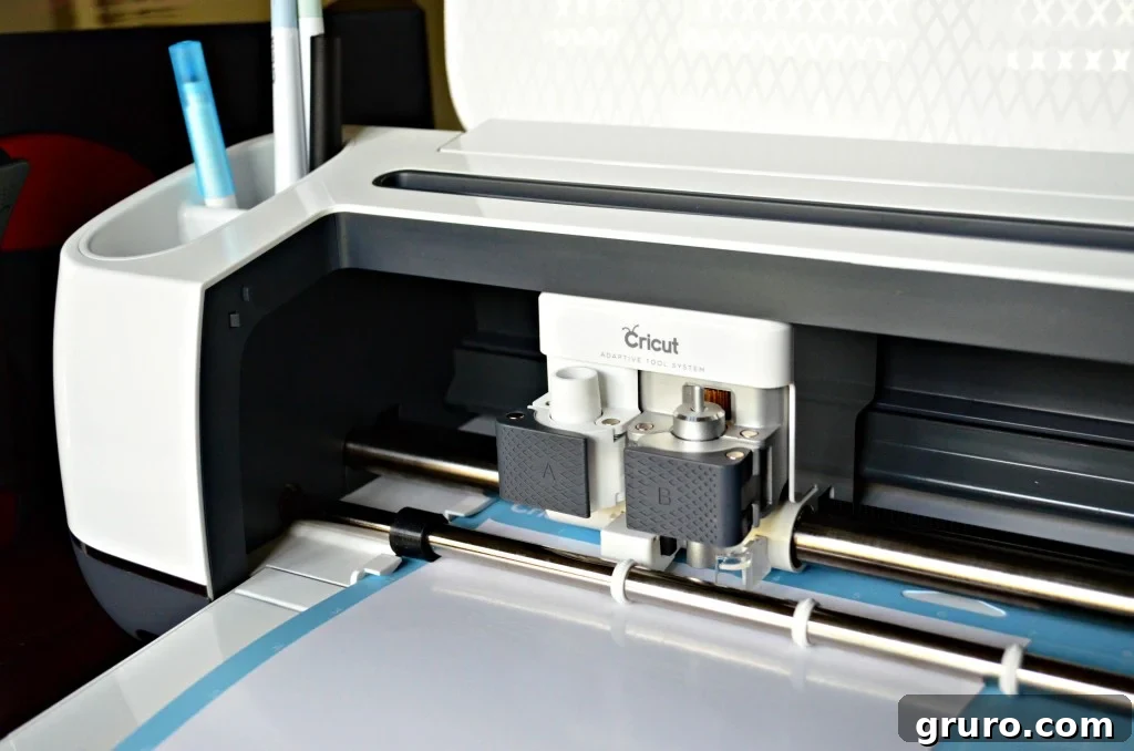 Cricut Maker cutting King of the Playground vinyl