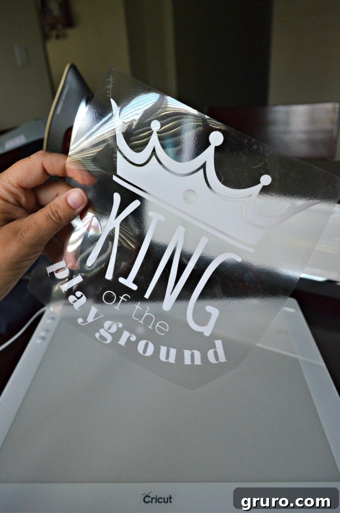 Weeded King of the Playground Iron-On Vinyl
