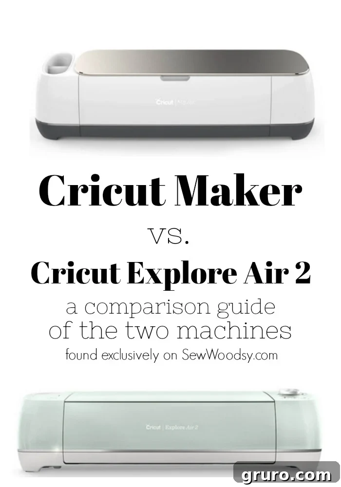 Cricut Maker vs Cricut Explore Air 2