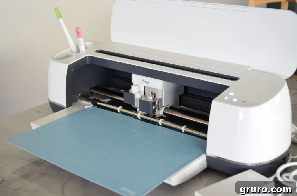 Cutting the 'Christmas Calories Don't Count' design with Cricut Maker
