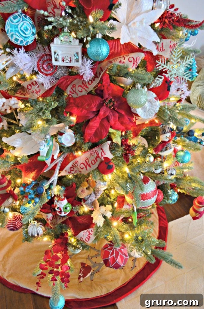 A Closer Look at the Whimsical Christmas Morning Tree Decor