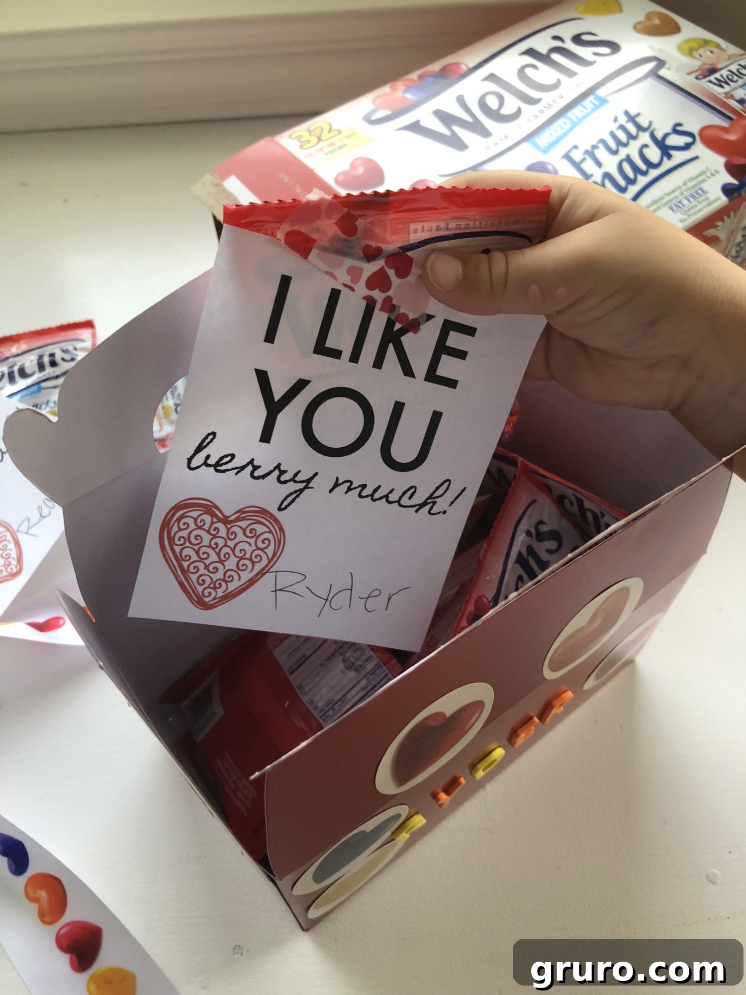 Welch's® Fruit Snacks Printable Valentine