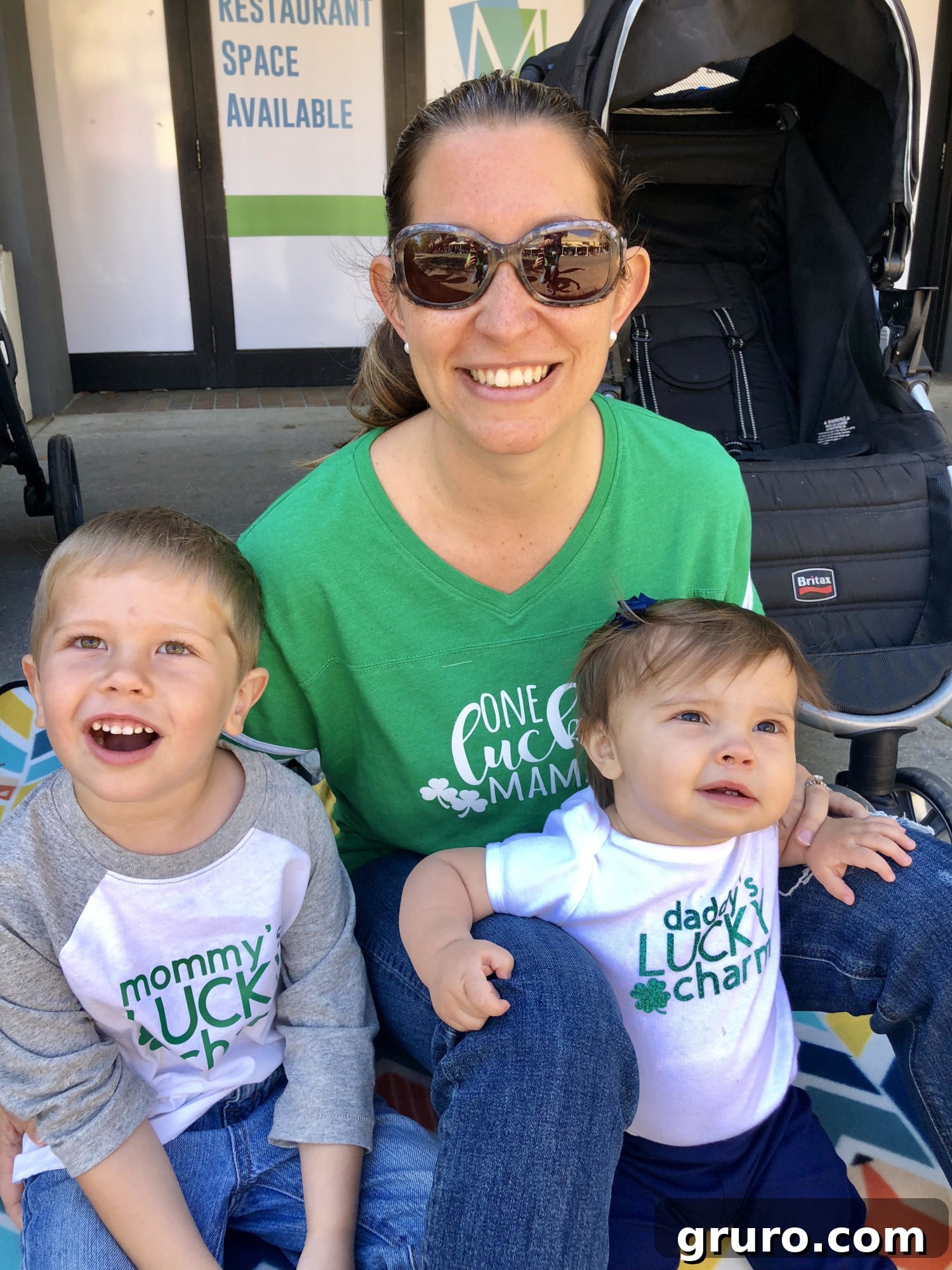 DIY One Lucky Mama Iron-On Shirt Completed