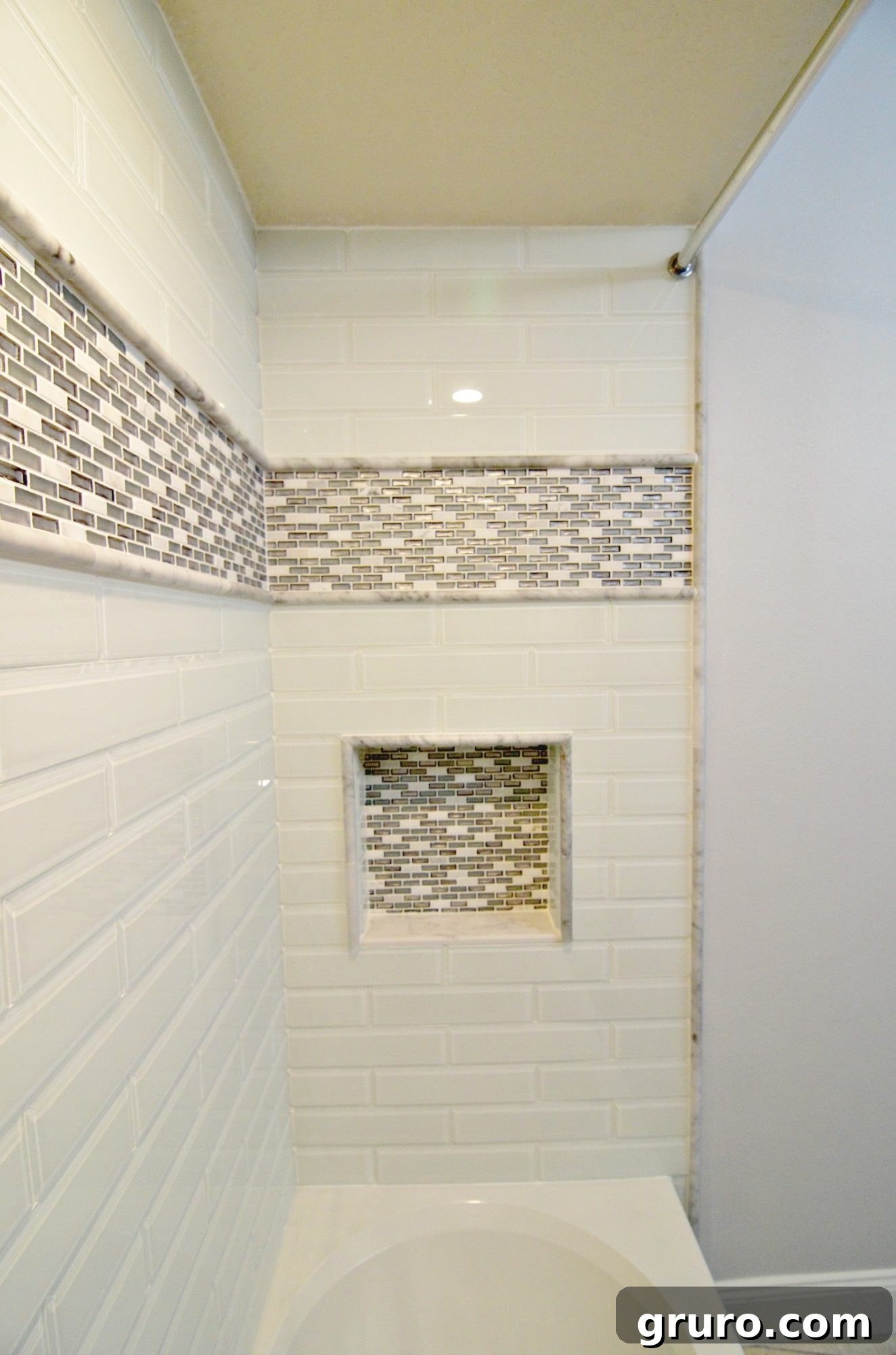 Spacious View of the Finished Kids Bathroom Renovation