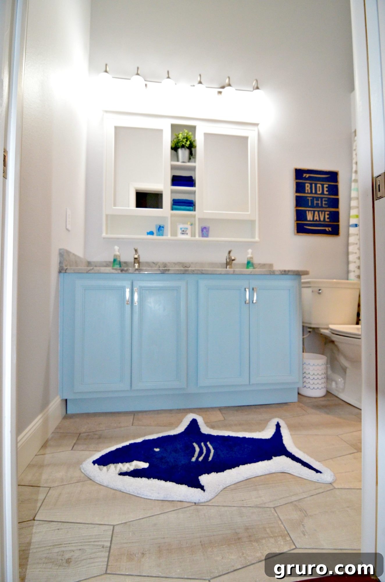 IKEA HEMNES Mirror Cabinet Inset into Bathroom Wall