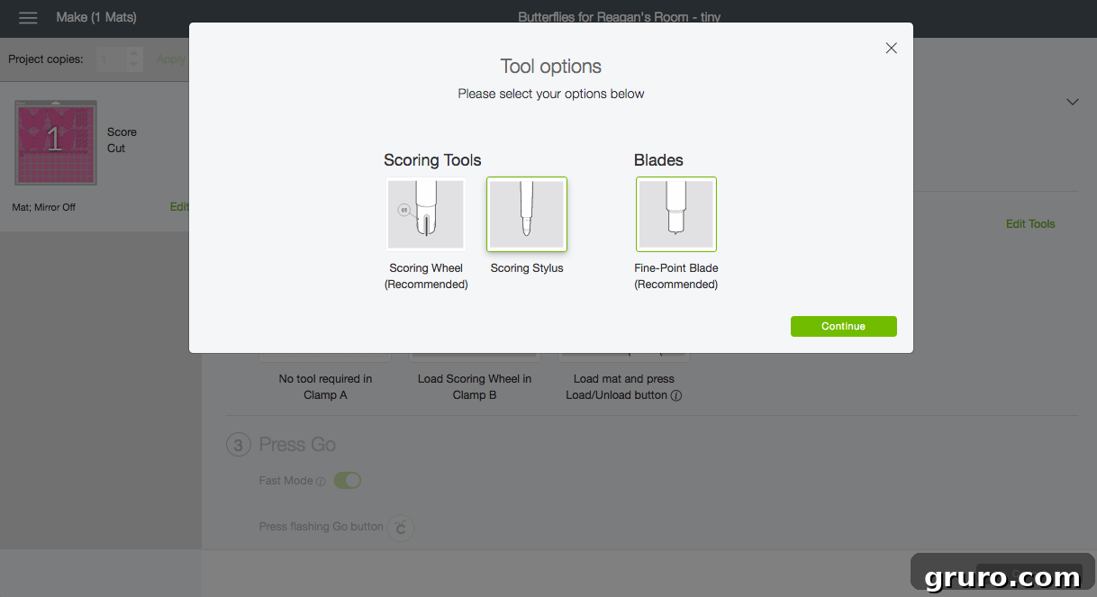 Cricut Design Space - Cricut Maker Tool Options