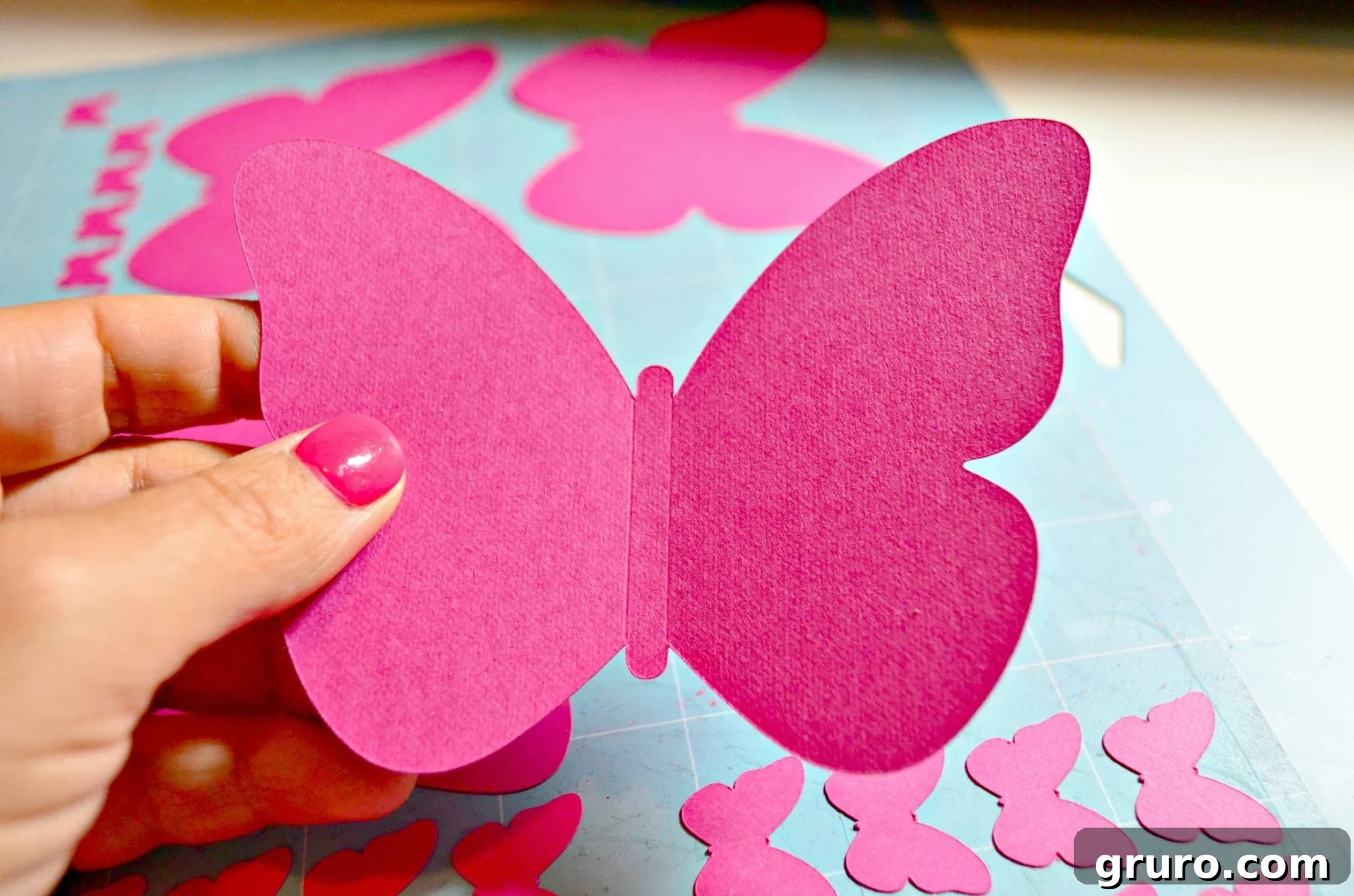 Create a Paper Butterfly Wall Cardstock Butterfly