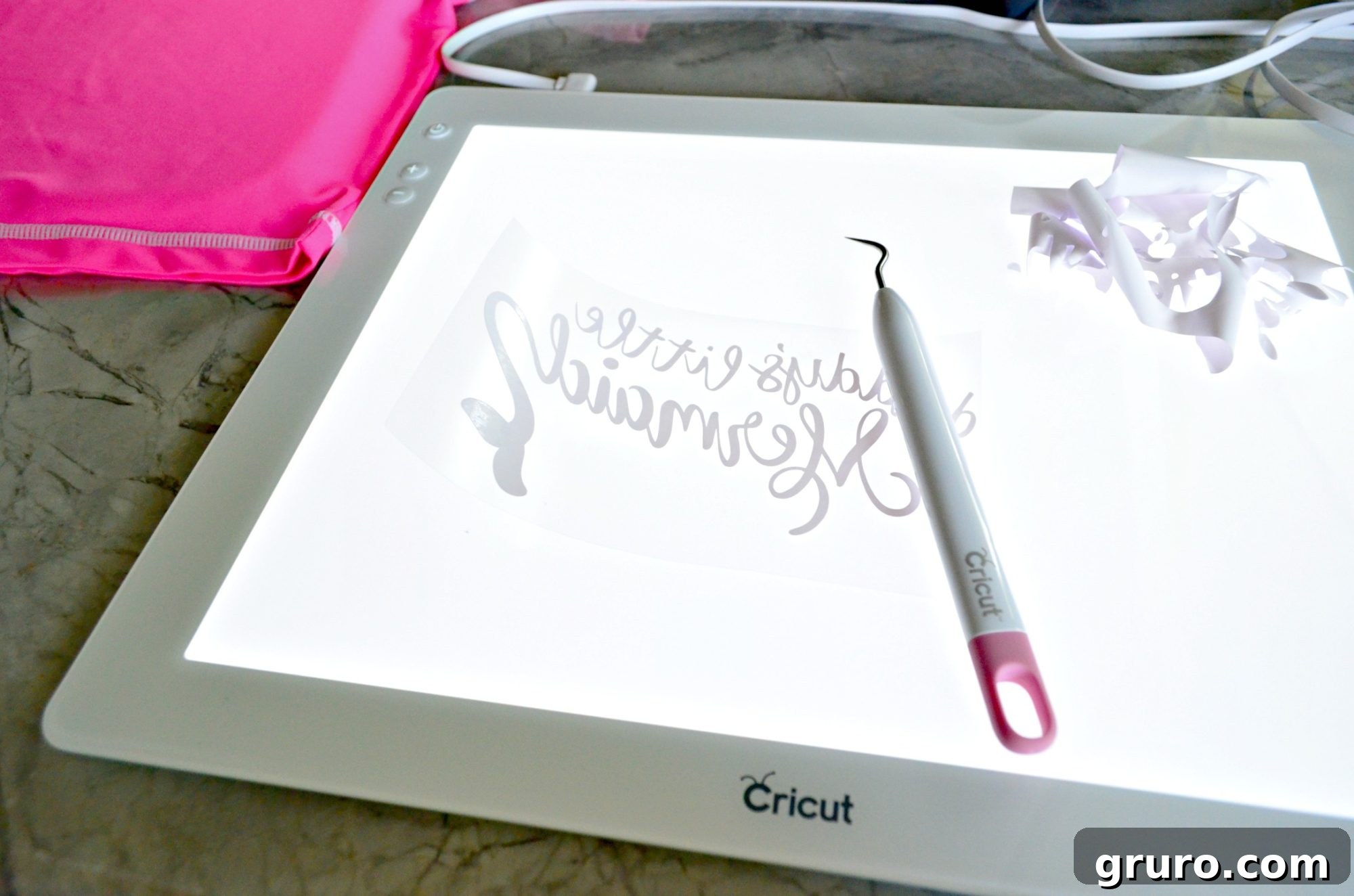 Cricut BrightPad with Iron-On Vinyl