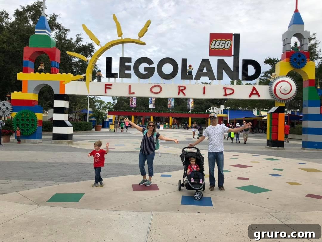 LEGOLAND Florida Entrance with Festive Decorations