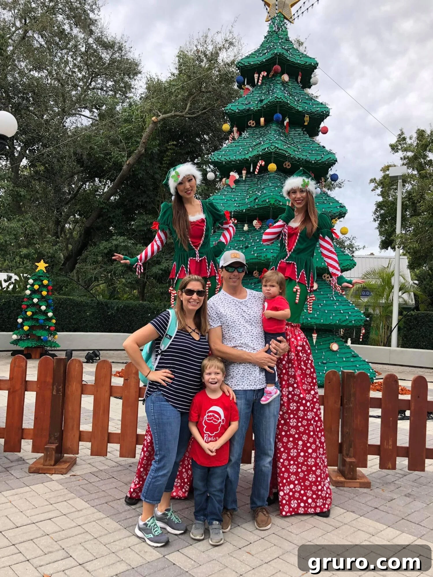 LEGOLAND Christmas Bricktacular with Stilt Elves and Festive Decor