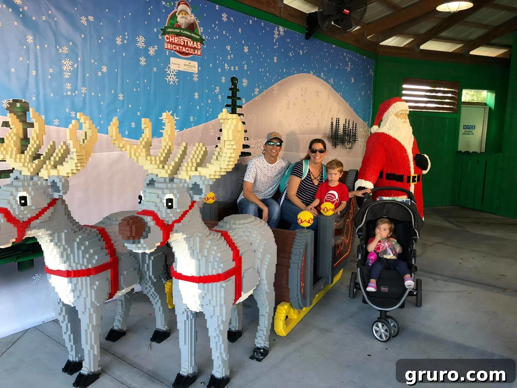 LEGOLAND Christmas Bricktacular Santa and Sleigh LEGO Model
