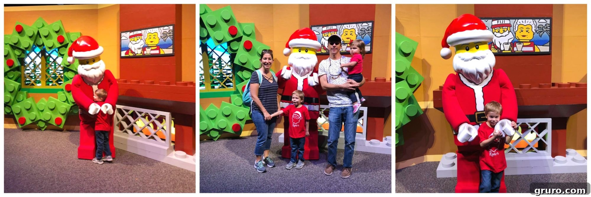 LEGOLAND Christmas Bricktacular LEGO Santa Photo Collage