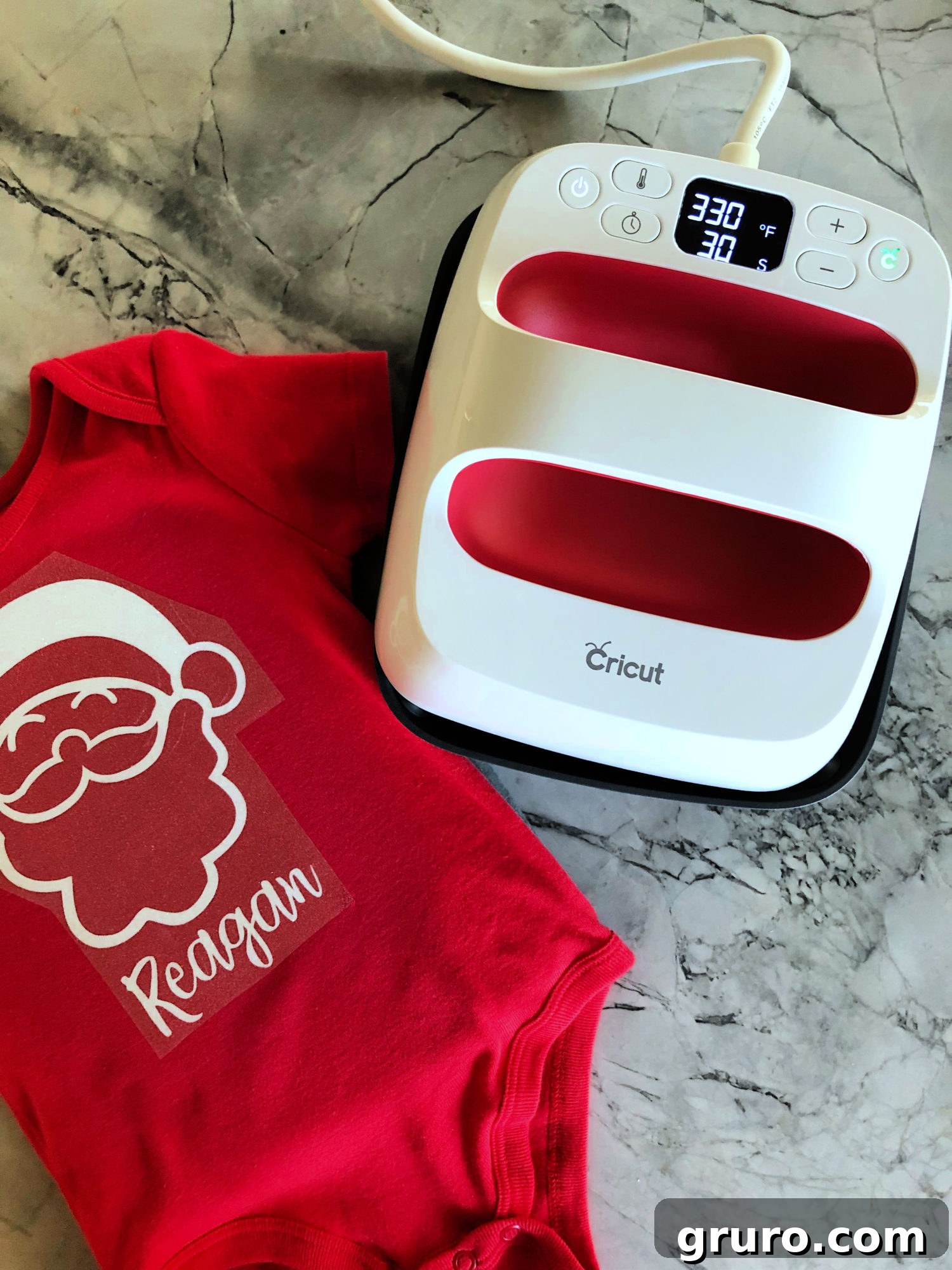 DIY Personalized Santa T-Shirt with Cricut EasyPress