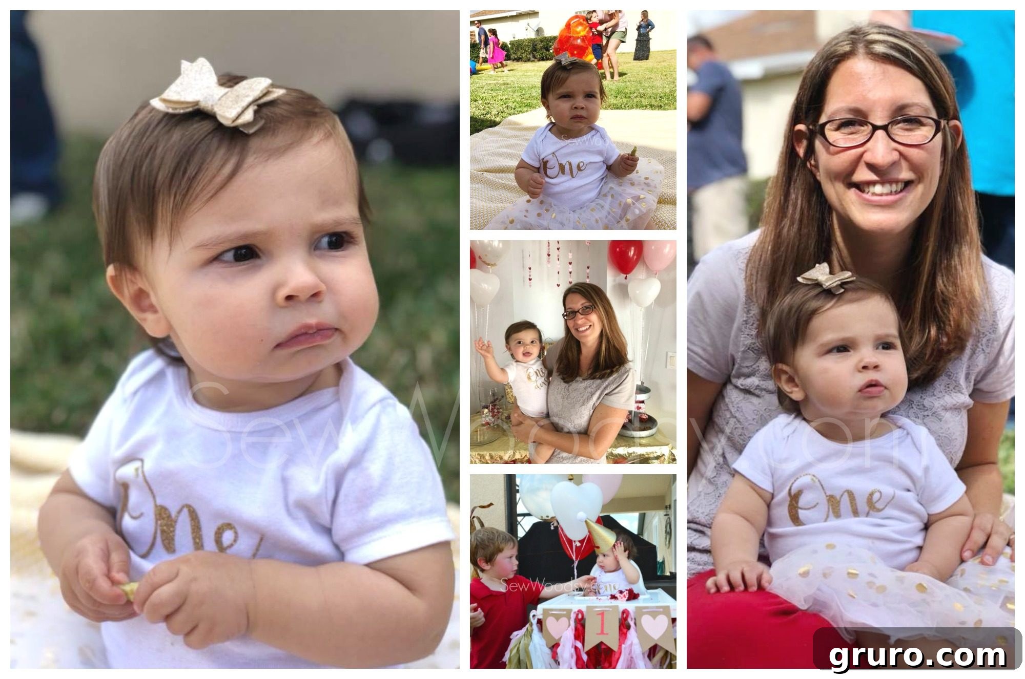DIY First Birthday Onesies for Cake Smash