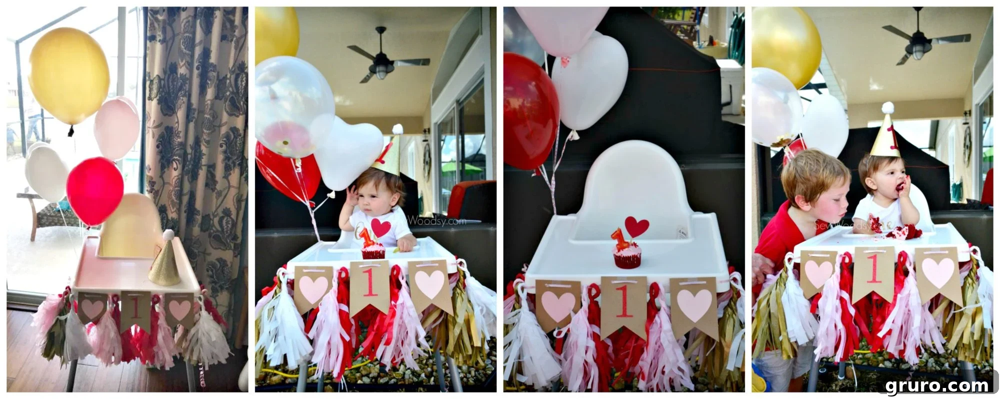 Custom DIY First Birthday High Chair Banner