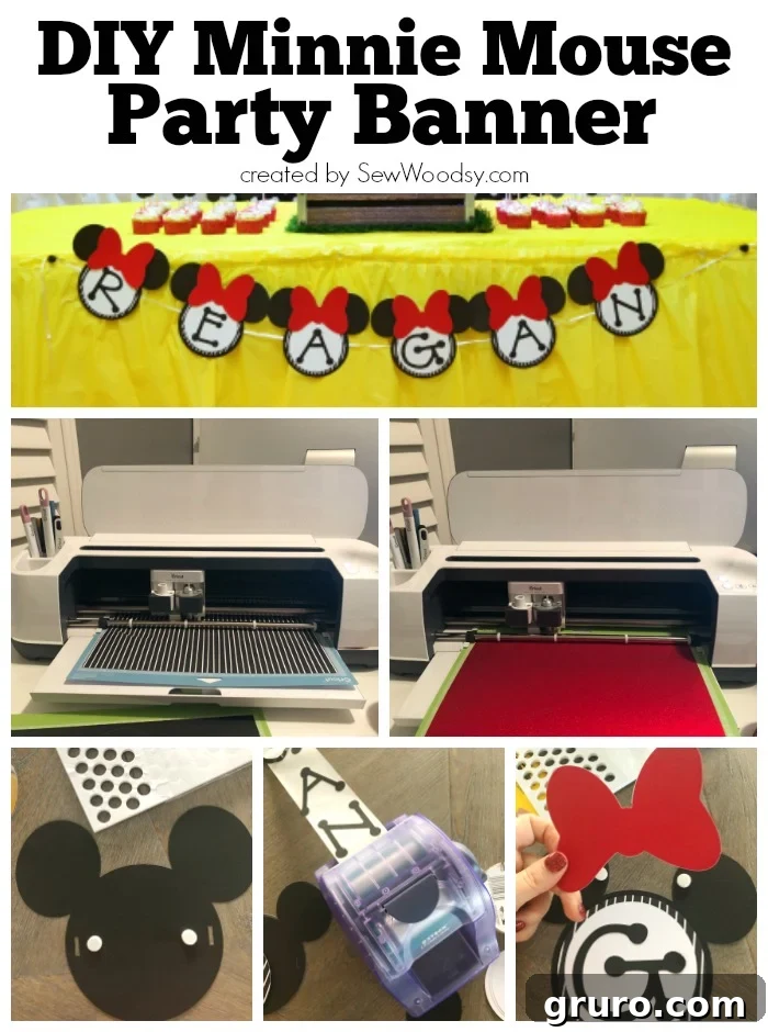 DIY Minnie Mouse Party Banner