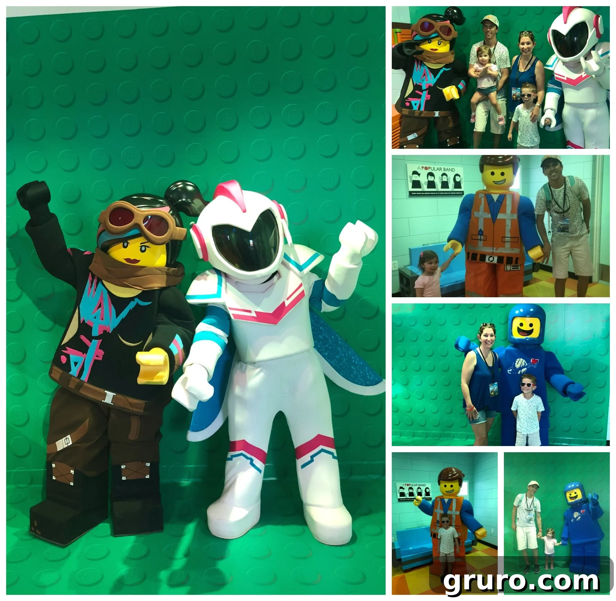 The LEGO Movie World LEGO Characters, including Emmet, Benny, General Mayhem, and Wyldstyle.