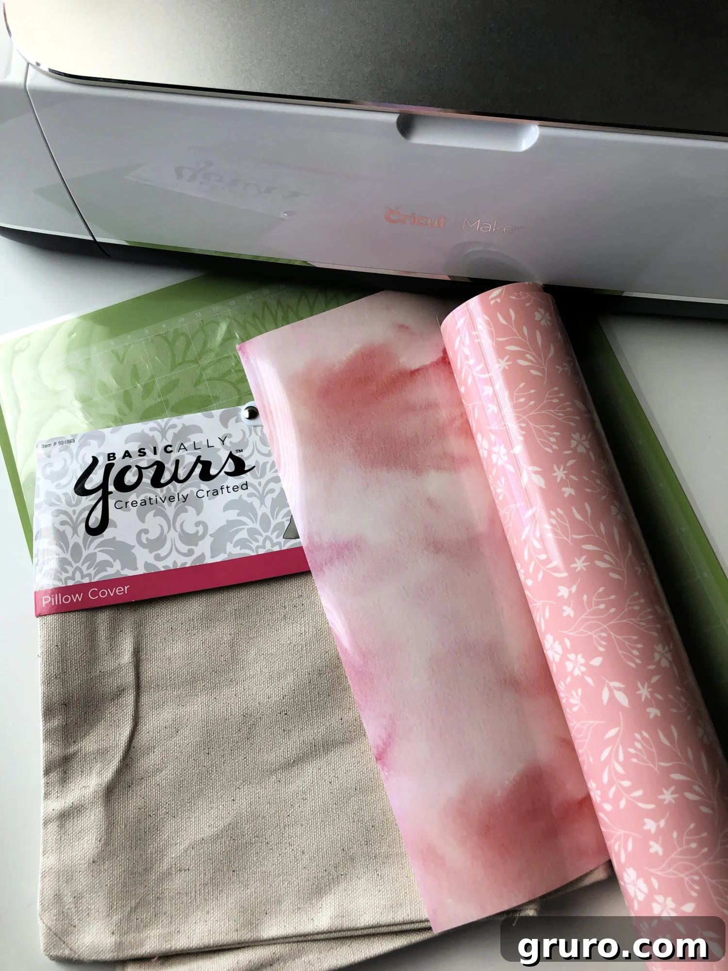 DIY Follow the Bunny Pillow Supplies for Cricut Project