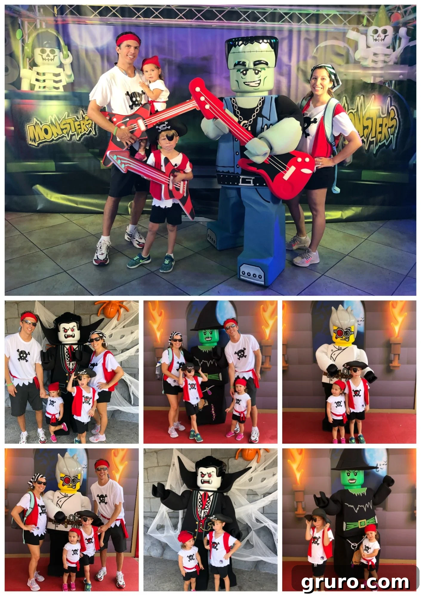 Child meeting Halloween LEGO Character at LEGOLAND