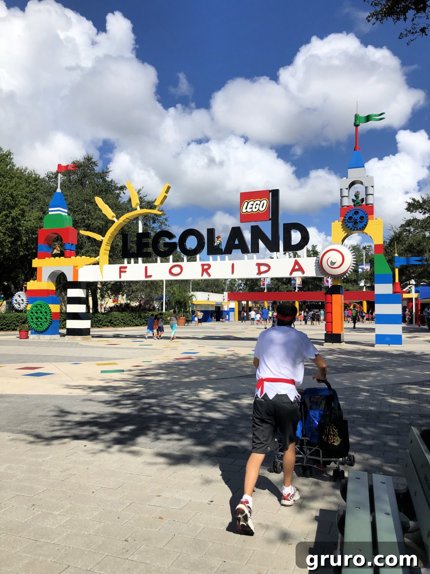 LEGOLAND Florida Brick Or Treat entrance decoration