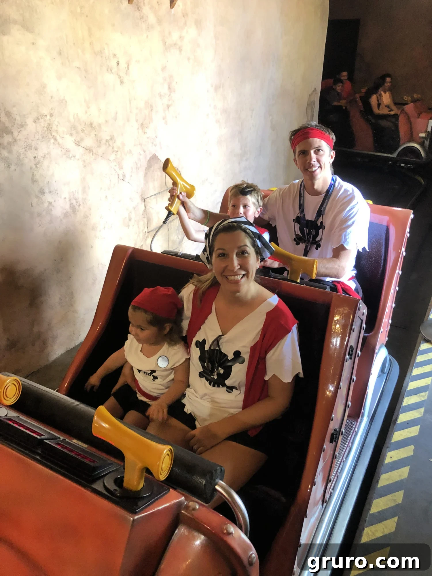 Family in pirate costumes at LEGOLAND Brick or Treat