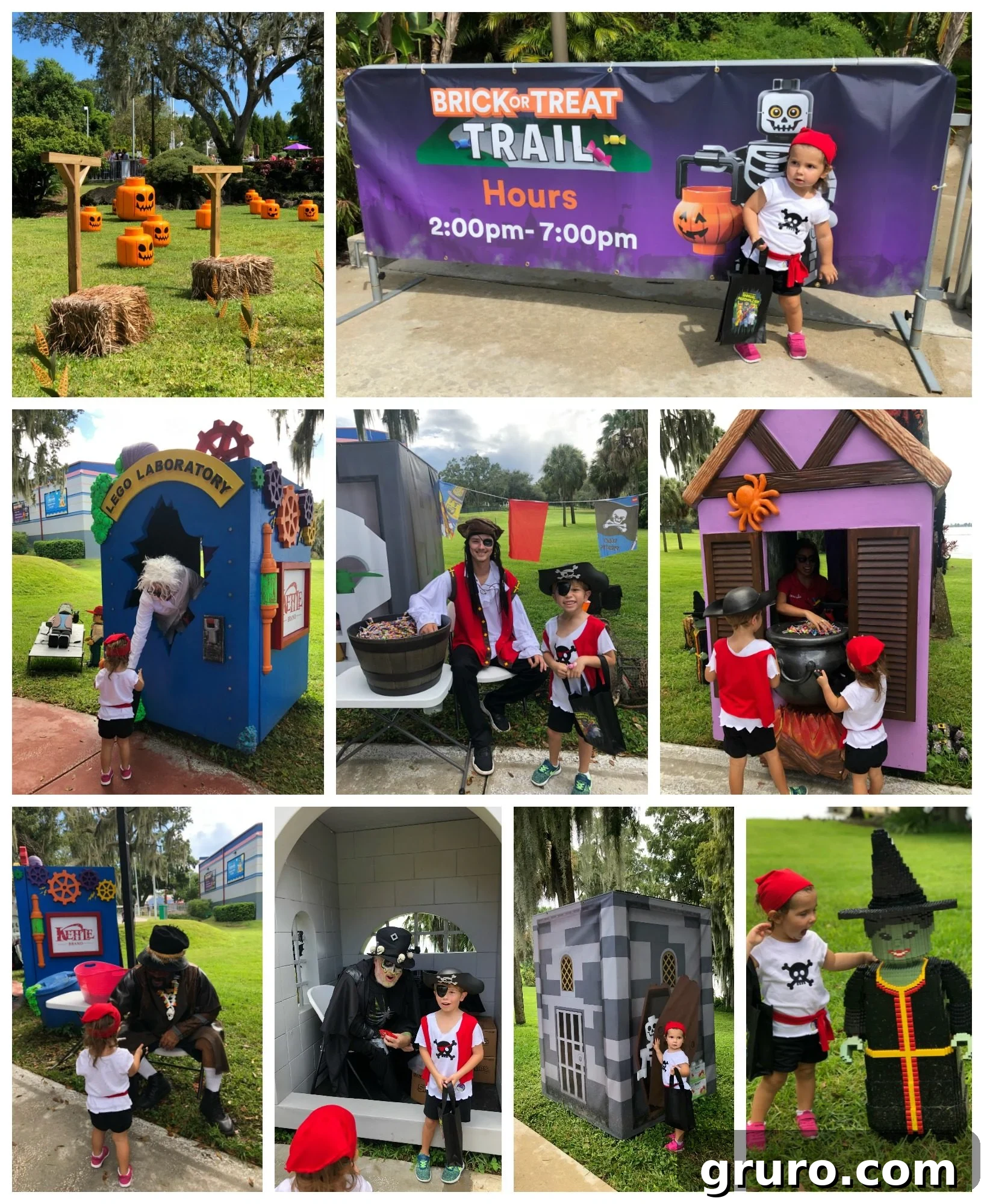 LEGOLAND Brick or Treat trail with festive decorations