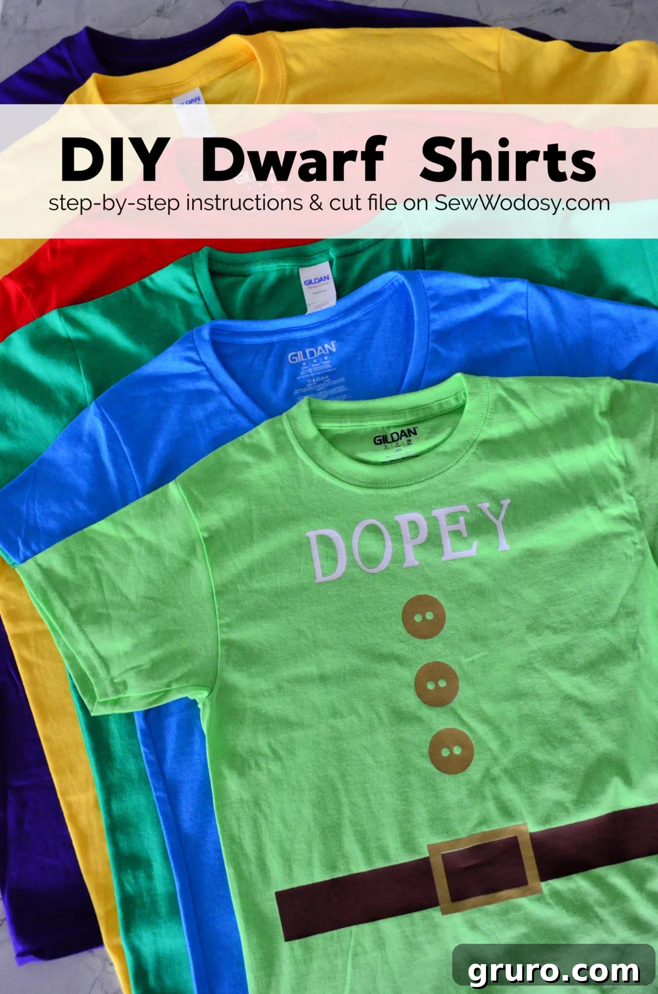 Seven Dwarfs Signature Tees 2 Seven Dwarf Shirts for a DIY Disney Costume