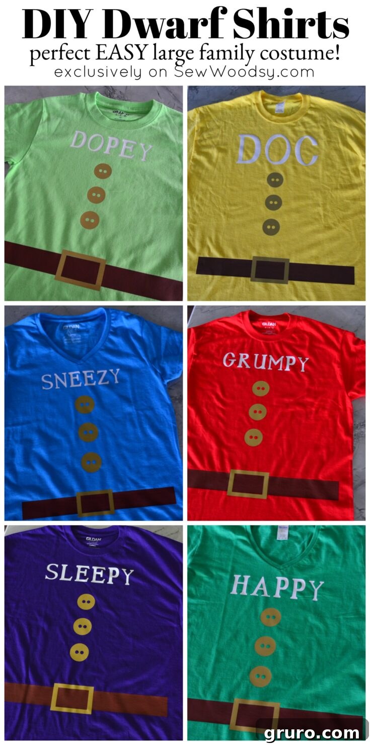 DIY Dwarf Shirt Pinterest graphic