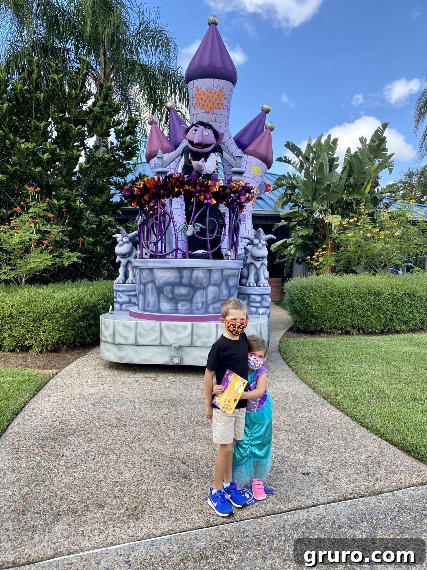 Count Von Count's Float at SeaWorld Spooktacular.