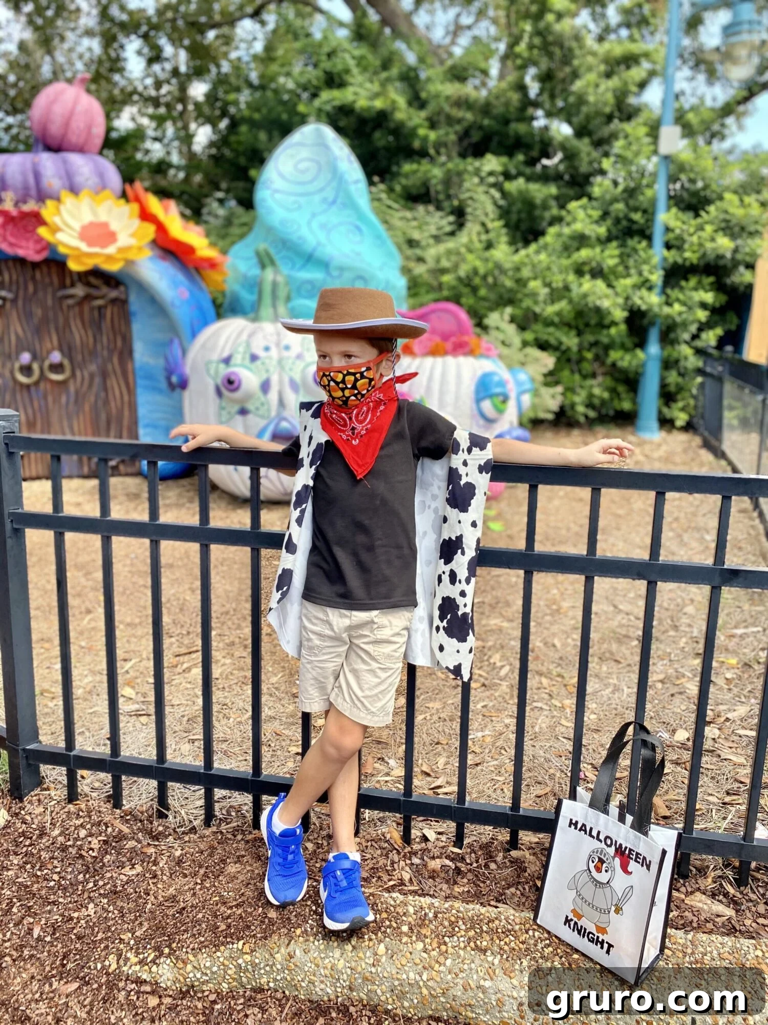 Children in costumes at SeaWorld Spooktacular.