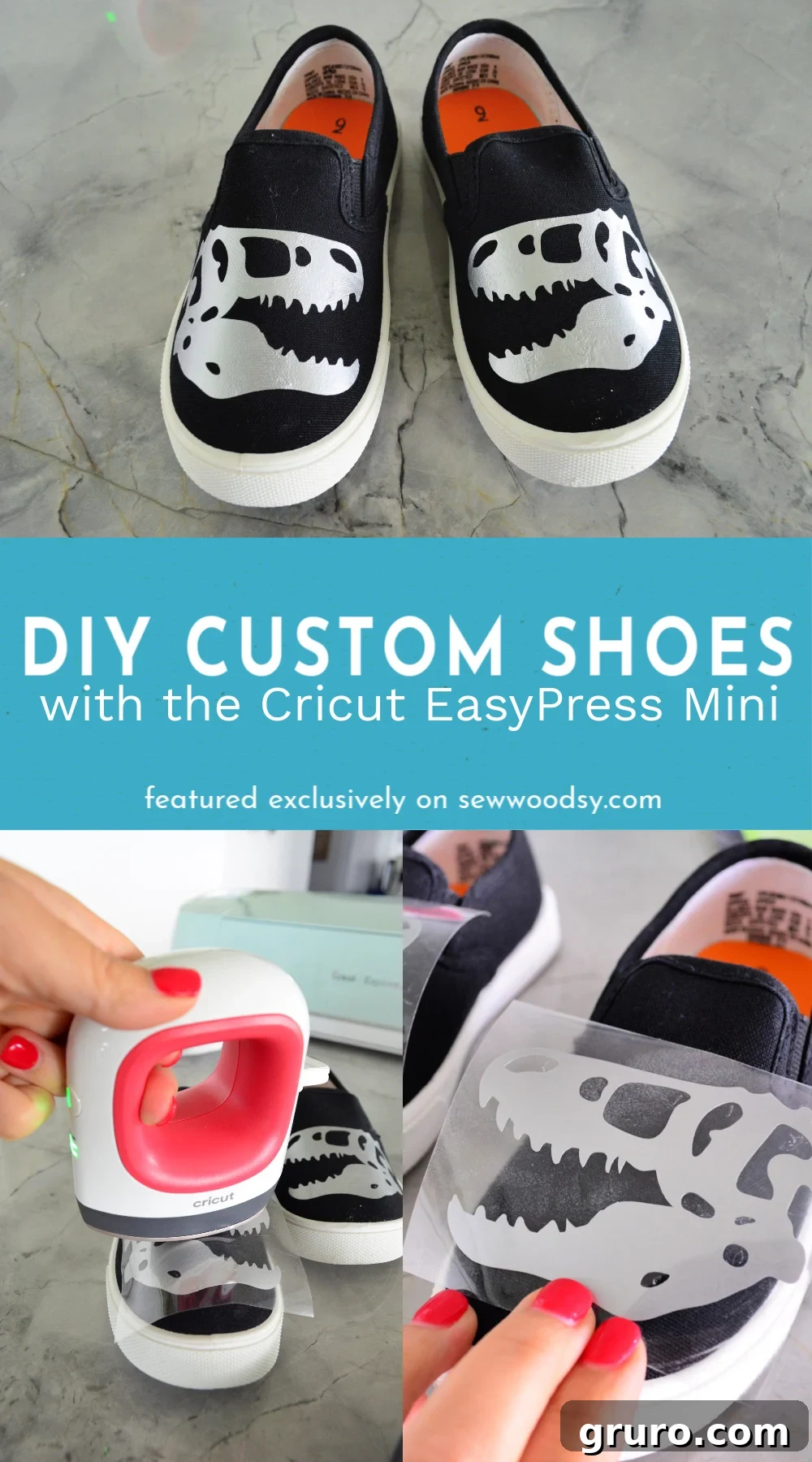 DIY Custom Shoes with the Cricut EasyPress Mini