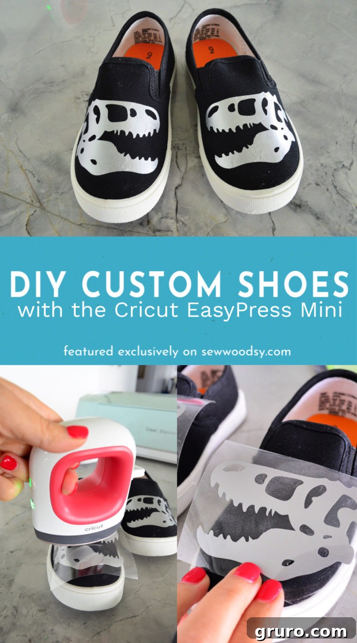 Pin this project: DIY Custom Shoes with Cricut EasyPress Mini