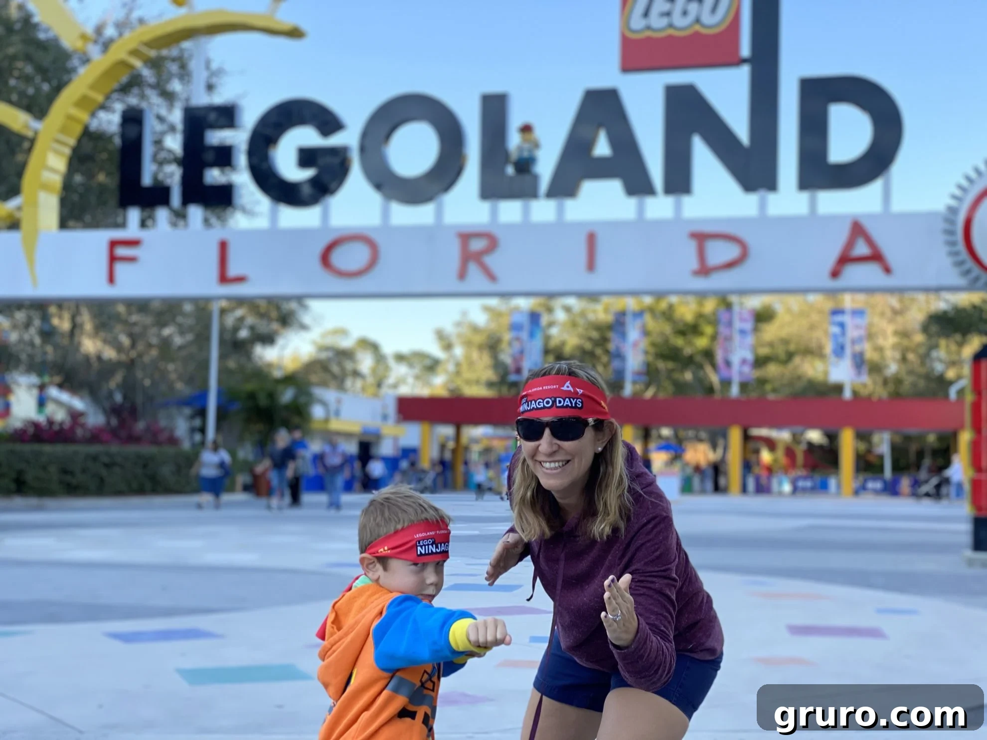 Mom and son at LEGO NINJAGO Days