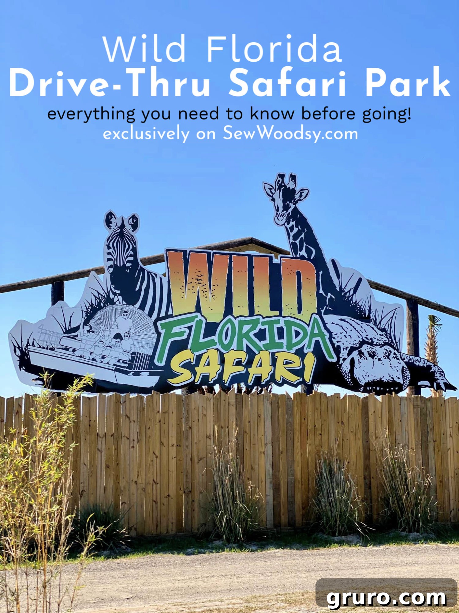 Wild Florida Drive-Thru Safari Park - Entrance and Overview