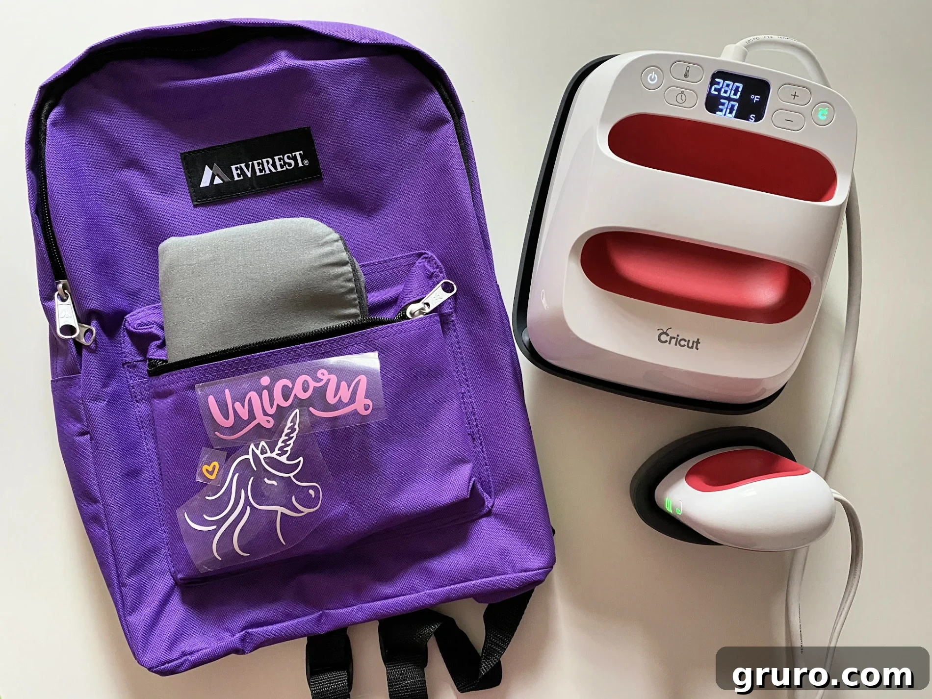 Cricut EasyPress Mini and EasyPress 2 ready for vinyl application