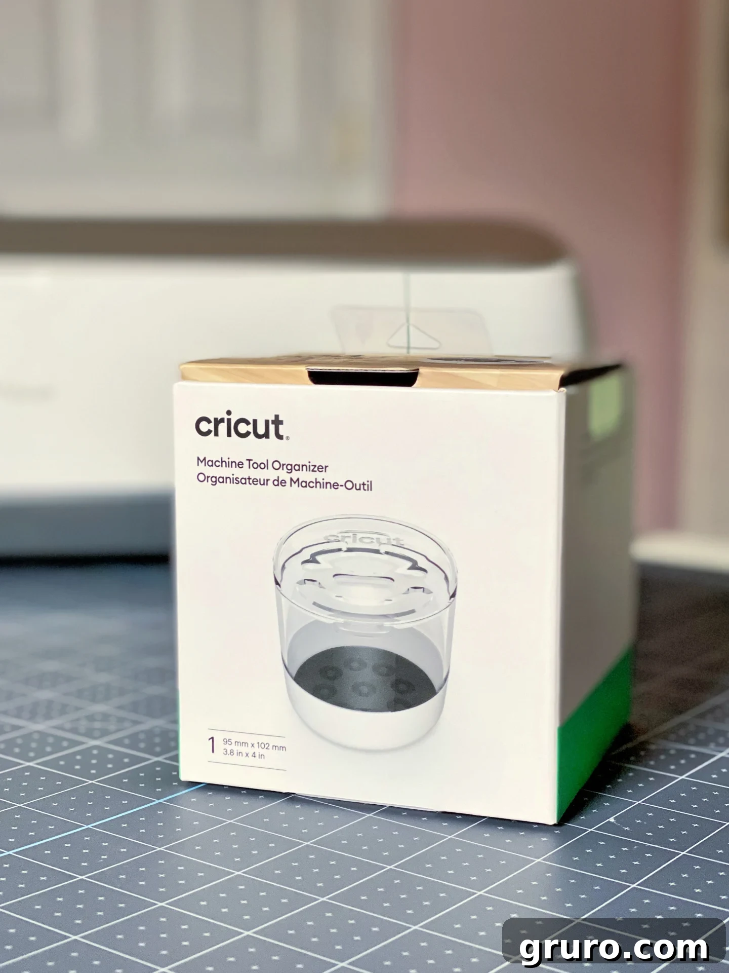 Close-up of the Cricut Blade Organizer showing its sleek design.