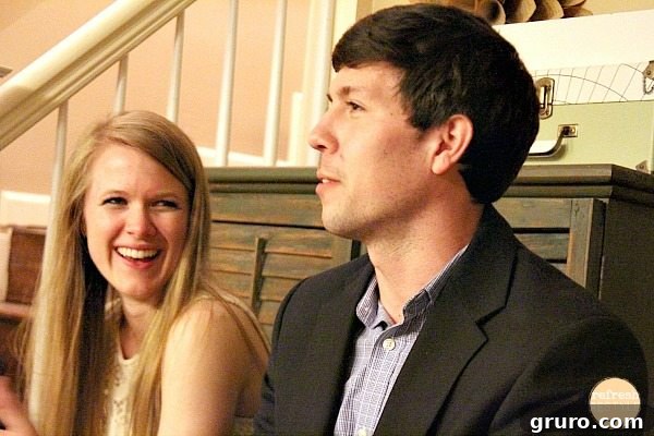 Happy couple celebrating their engagement, symbolizing a mother's Slimfast goal