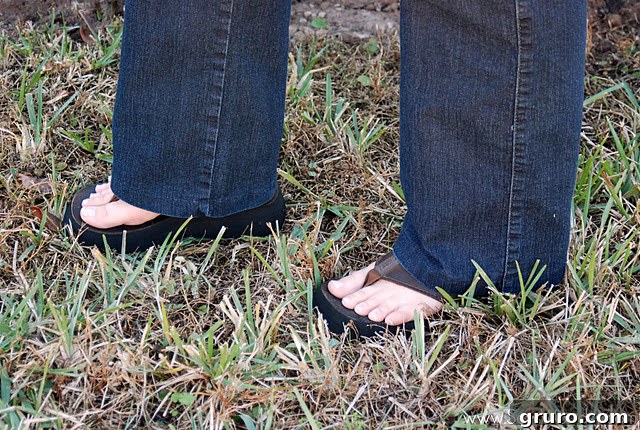 Finished hemmed jeans