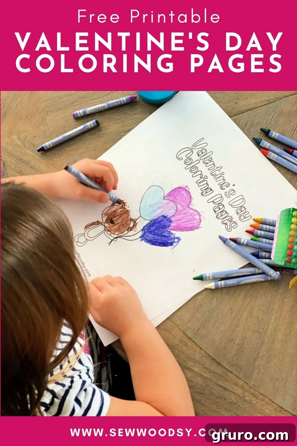 Preview image for Free Printable Valentine's Day Coloring Pages download.