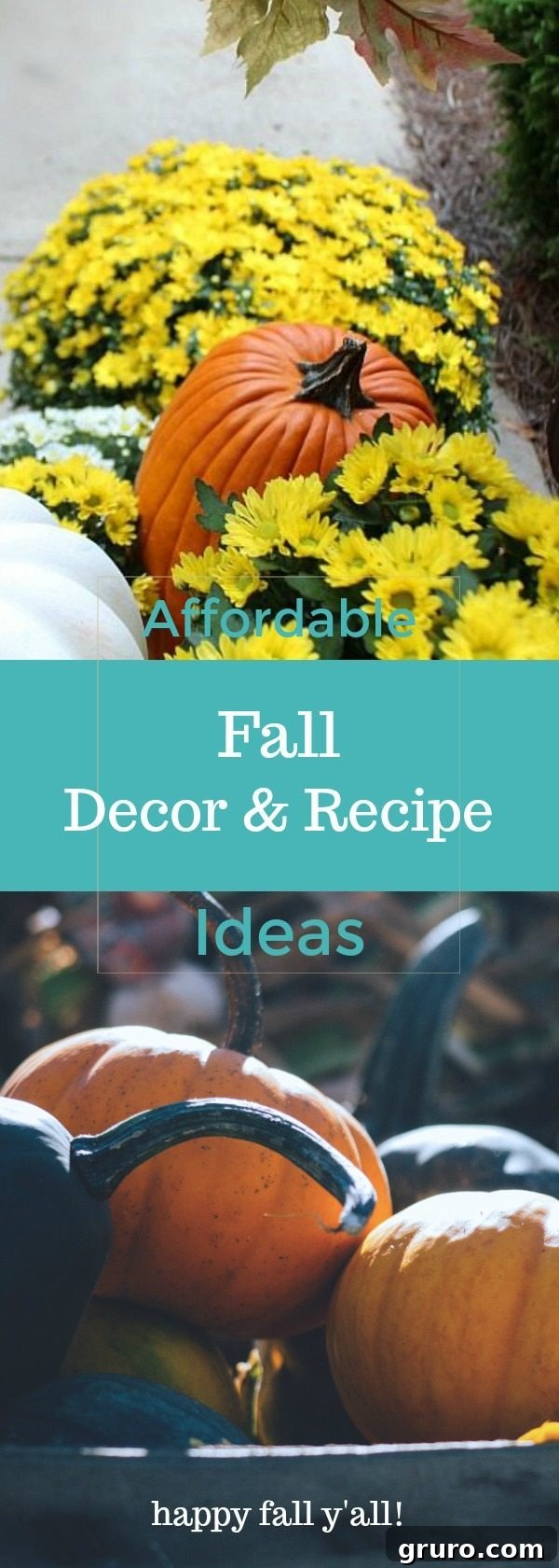 Affordable Fall Decor & Recipes Ideas for a cozy autumn home