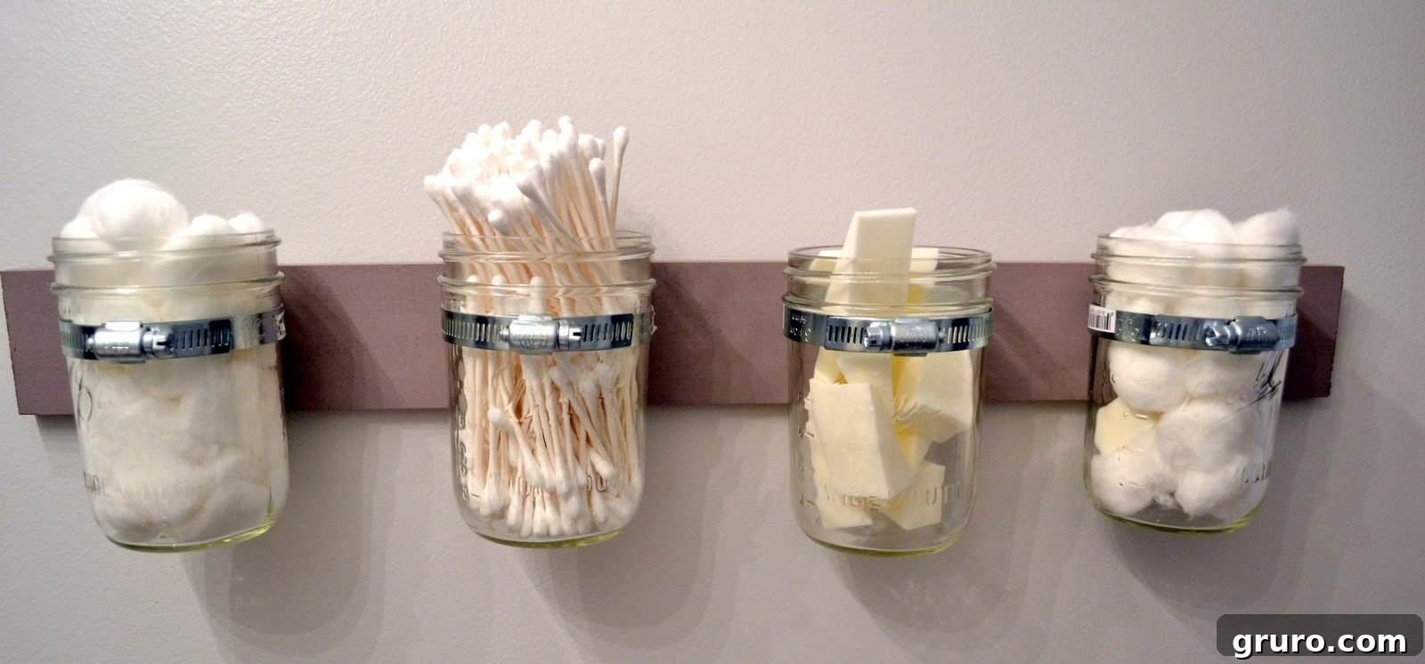 Farmhouse Mason Jar Storage Solution