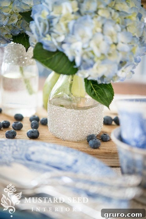 Glass Glitter Milk Bottles for Farmhouse Centerpieces