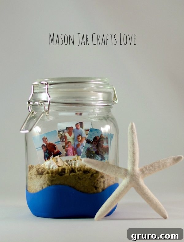11 Genius Mason Jar Hacks 6 04 - Mason Jar Crafts Love - Vacation Memory Jar