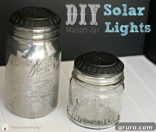11 Genius Mason Jar Hacks 8 06 - Todays Creative Life - Mason Jar Solar Lights