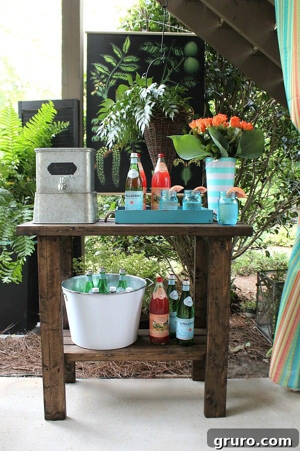 Galvanized drink dispenser and versatile serving ideas for budget-friendly outdoor entertaining