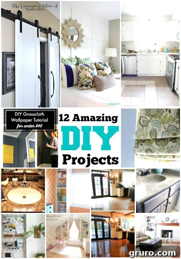 Create the home you love on a budget with these amazing DIY projects that you can do from DIY Housewives