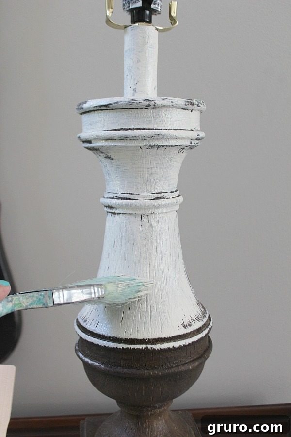 How to paint a lamp base with furniture paint