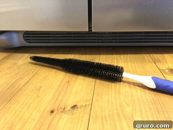 Keep the refrigerator free of dust - clean the front and rear a couple of times a year