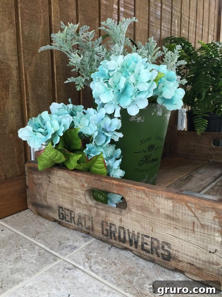 Love these farmhouse flower trays